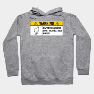 Warning May Spontaneously Start Talking About Pigeons - Gift for Pigeon Lovers Hoodie